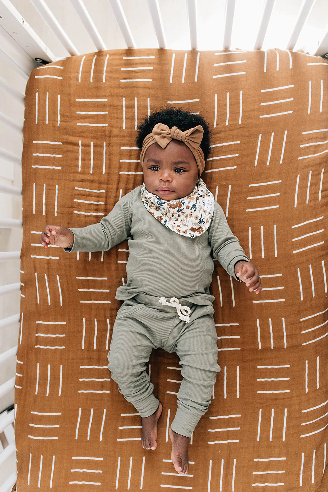 HARVEST FLORAL MUSLIN BIB