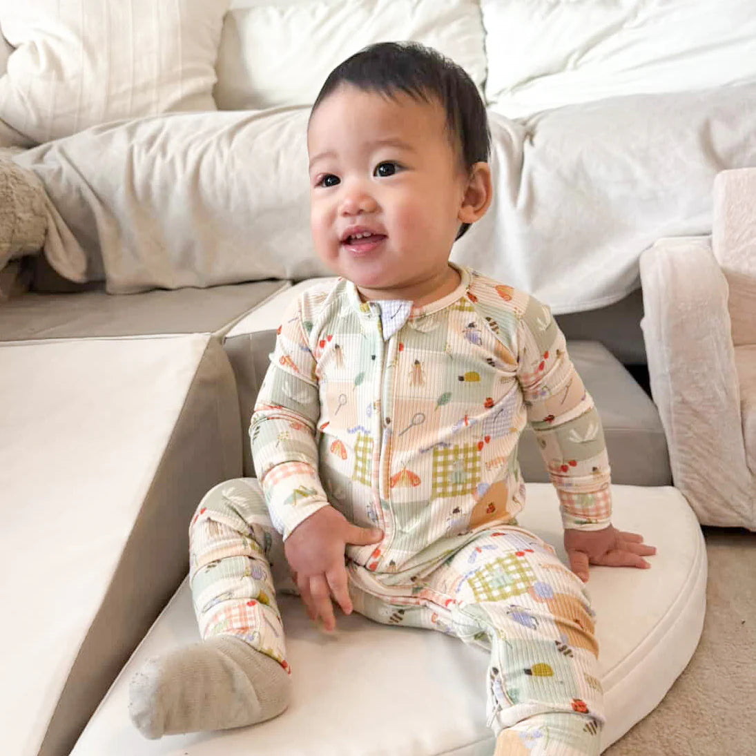 BUGS RIBBED BAMBOO ROMPER
