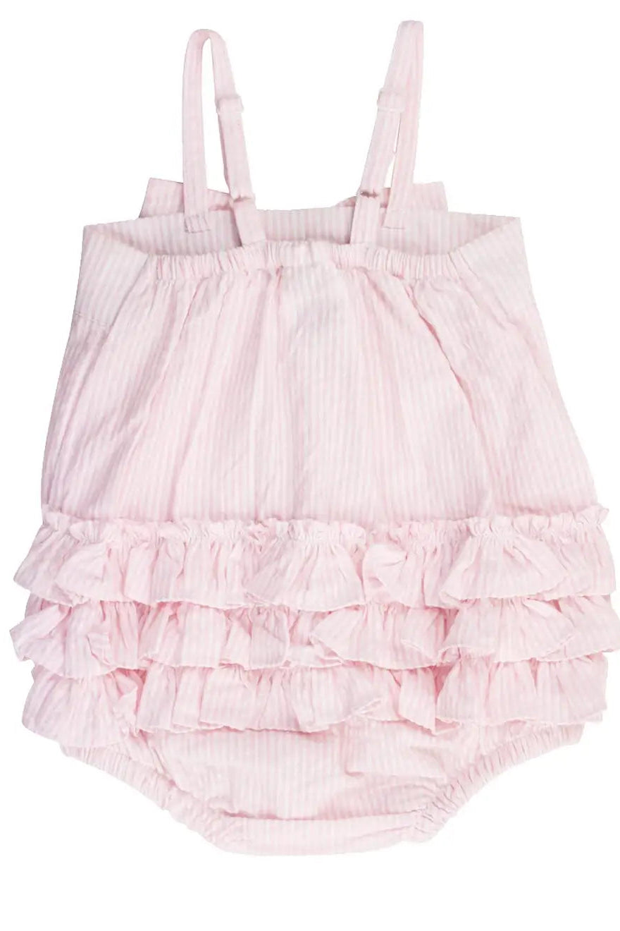 PINK BOW FRONT ROMPER