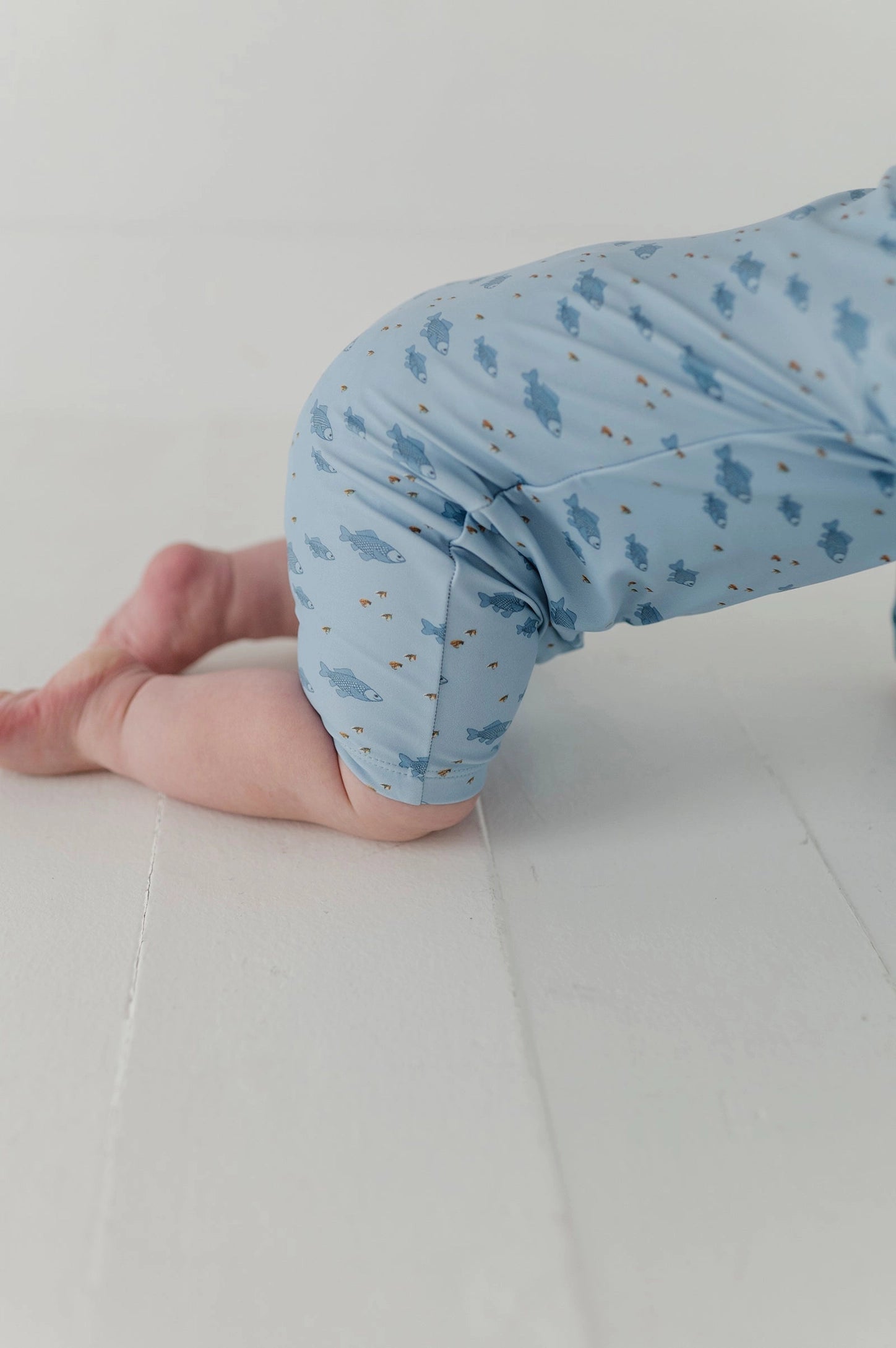 FISH ONE-PIECE RASH GUARD SWIMSUIT