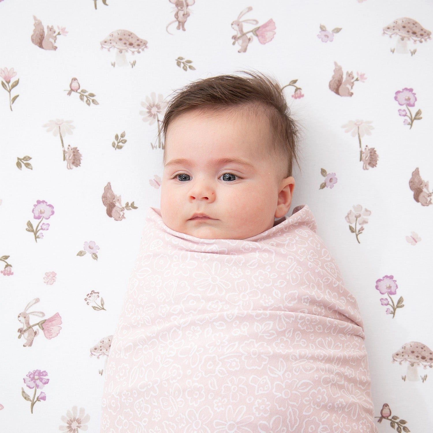 MUSHROOM HOUSE JERSEY SWADDLE - 2 PACK
