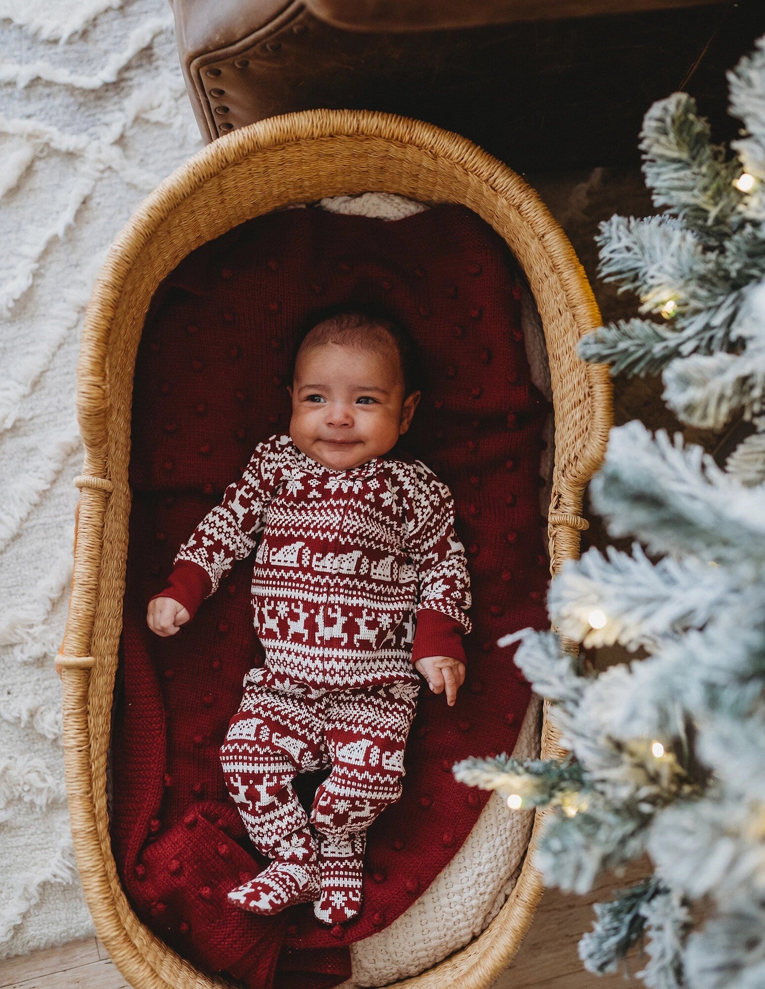 HOLIDAY ZIPPER FOOTIE SET - SANTA&