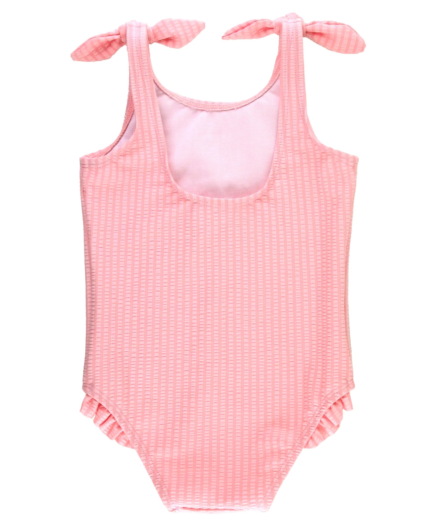PINK TIE SHOULDER ONE PIECE SWIMMY