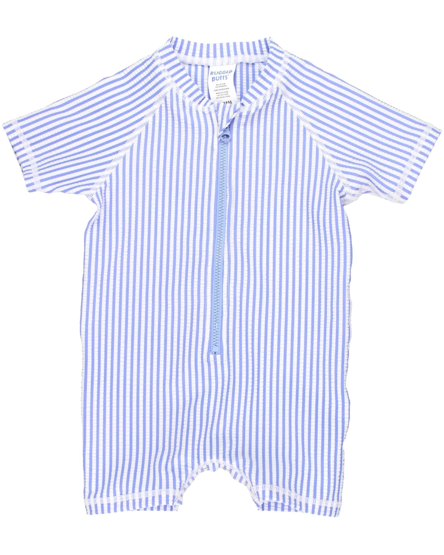 BLUE STRIPE ONE PIECE RASH GUARD