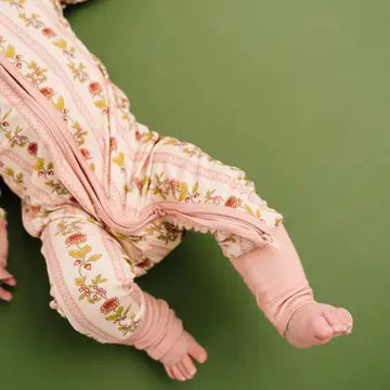 VINTAGE FLORAL STRIPE BAMBOO SLEEPER