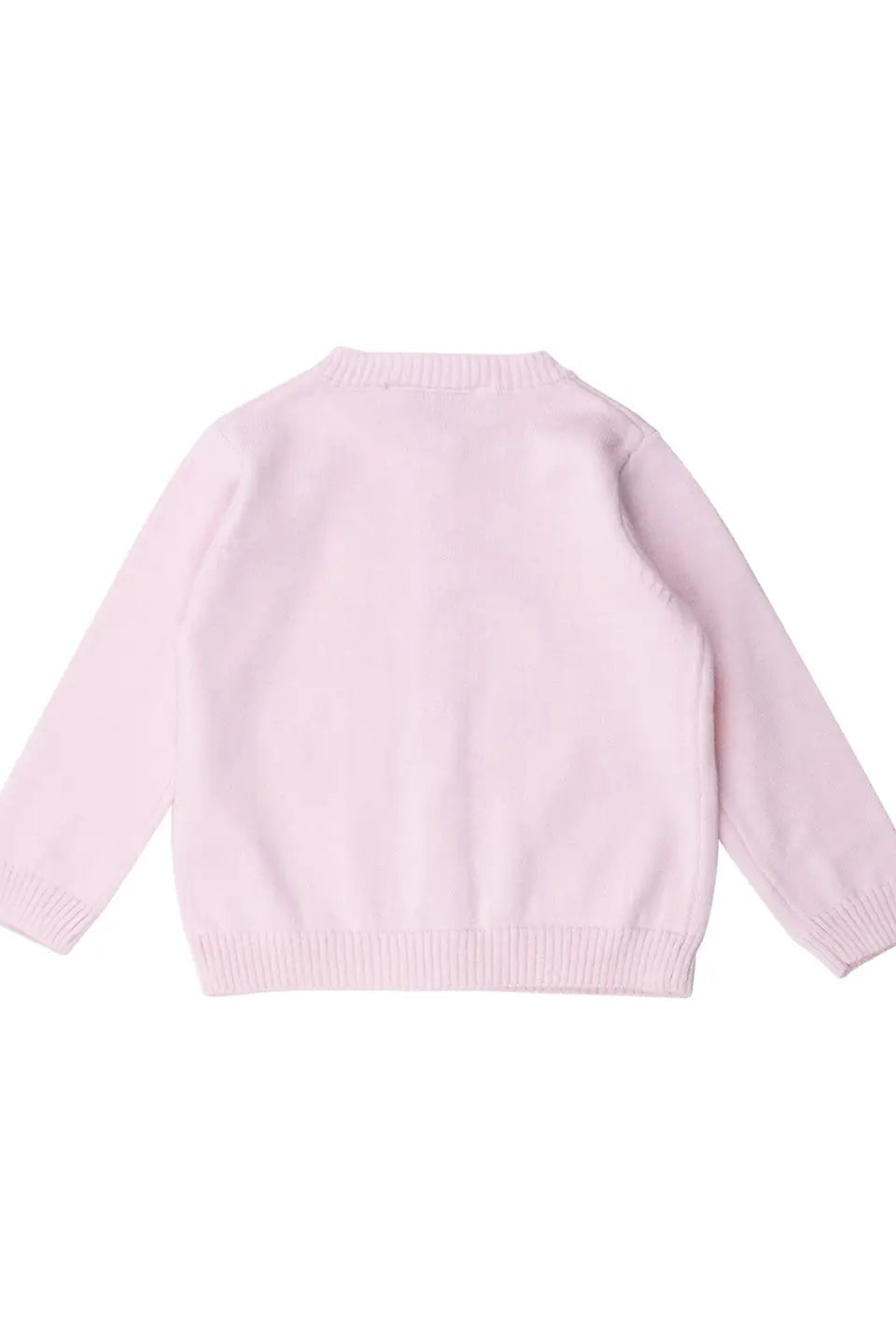 BABY PINK POINTELLE CARDIGAN