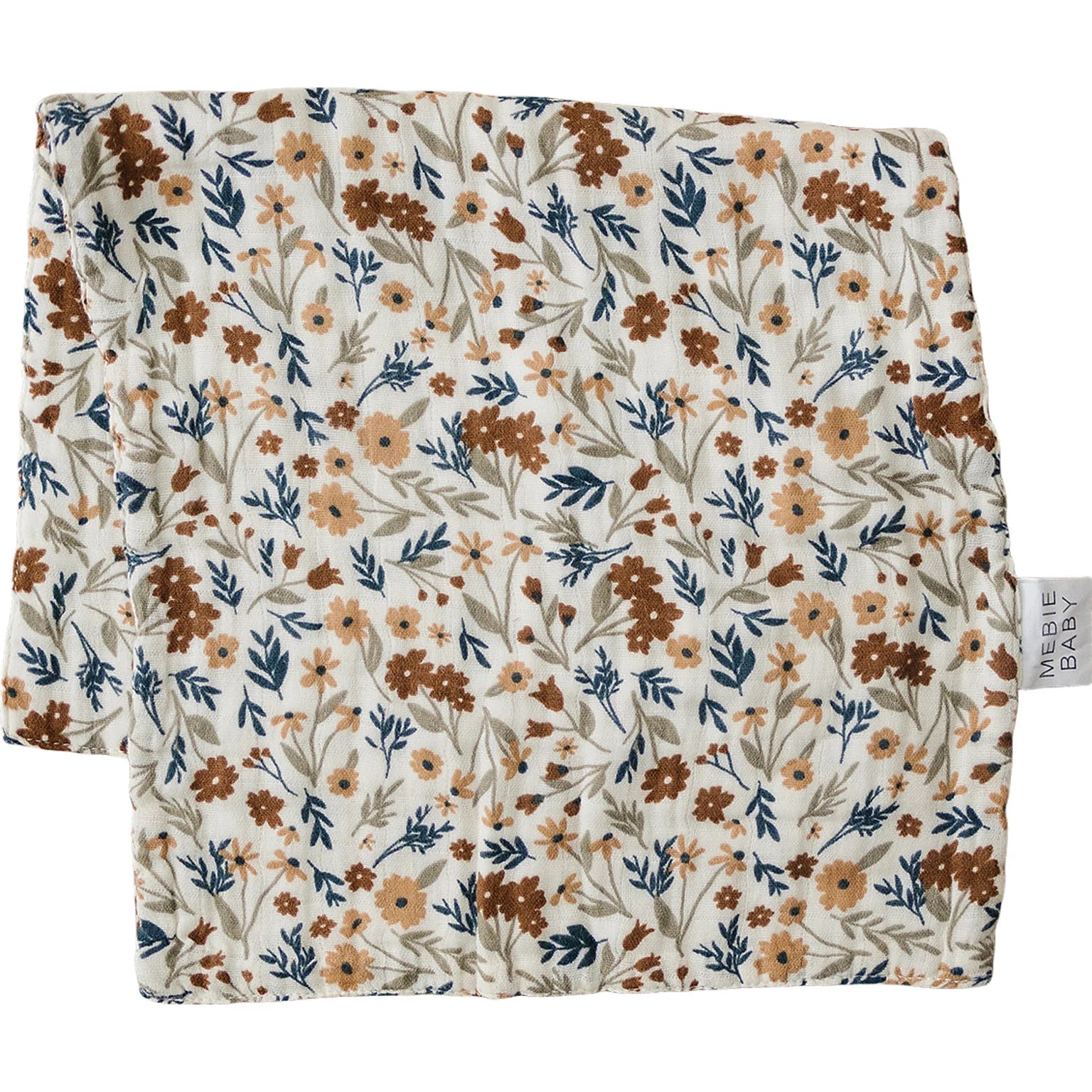 HARVEST FLORAL MUSLIN BURP CLOTH