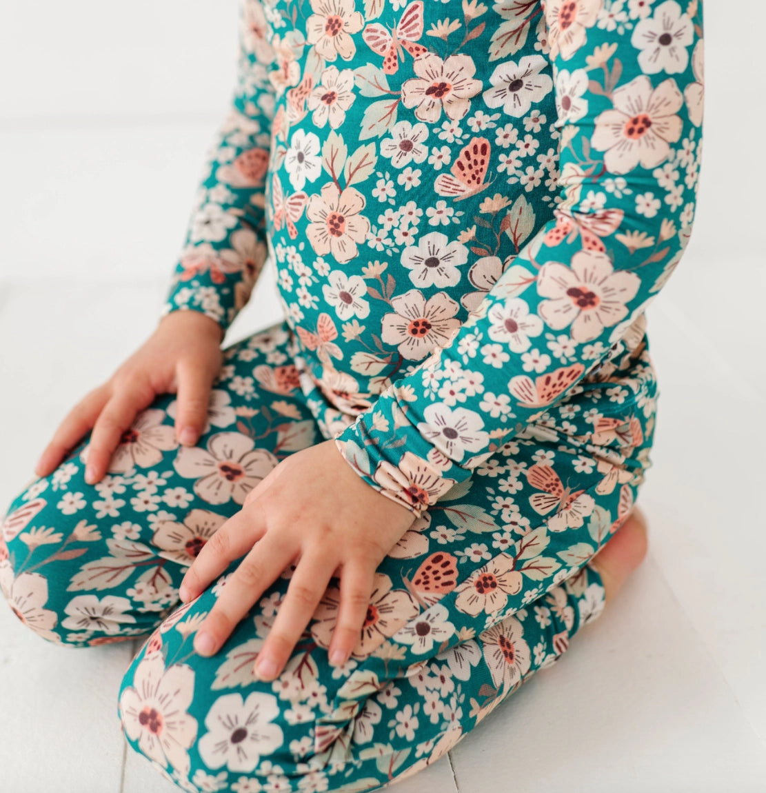 KIDS BAMBOO PAJAMAS - JUNIPER