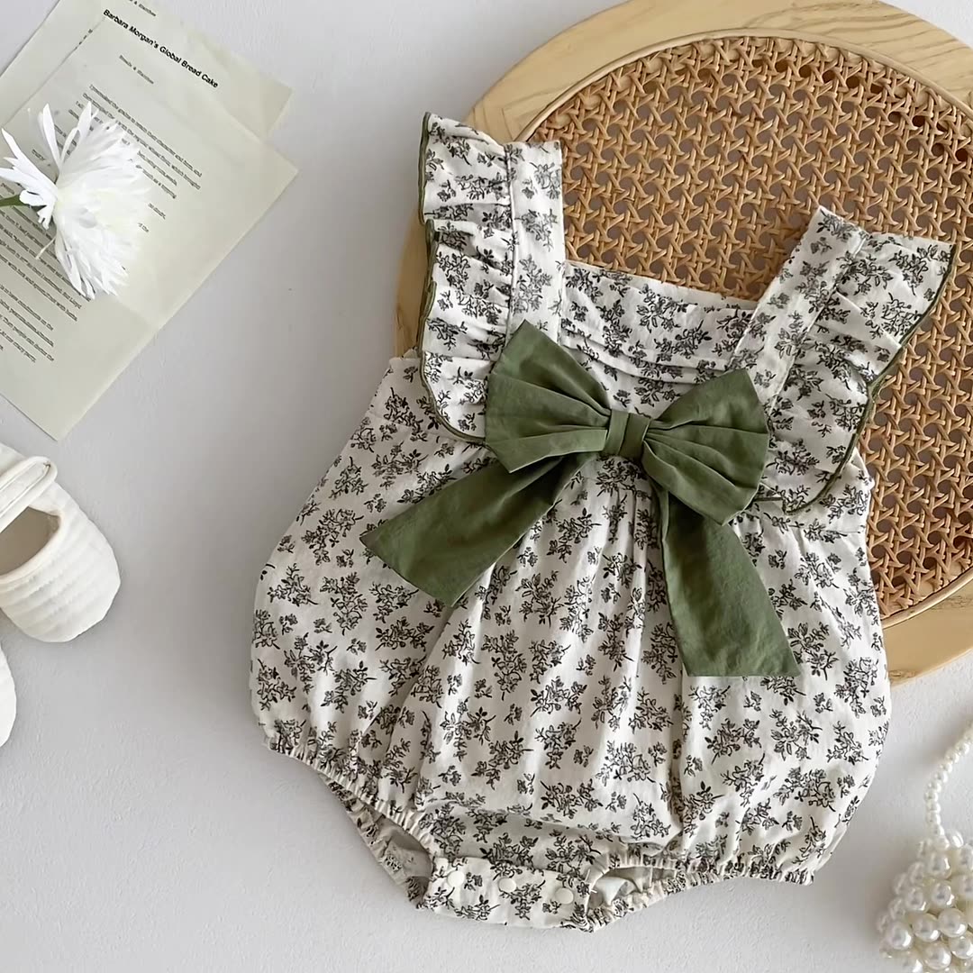 FLORAL SQUARE NECK ROMPER