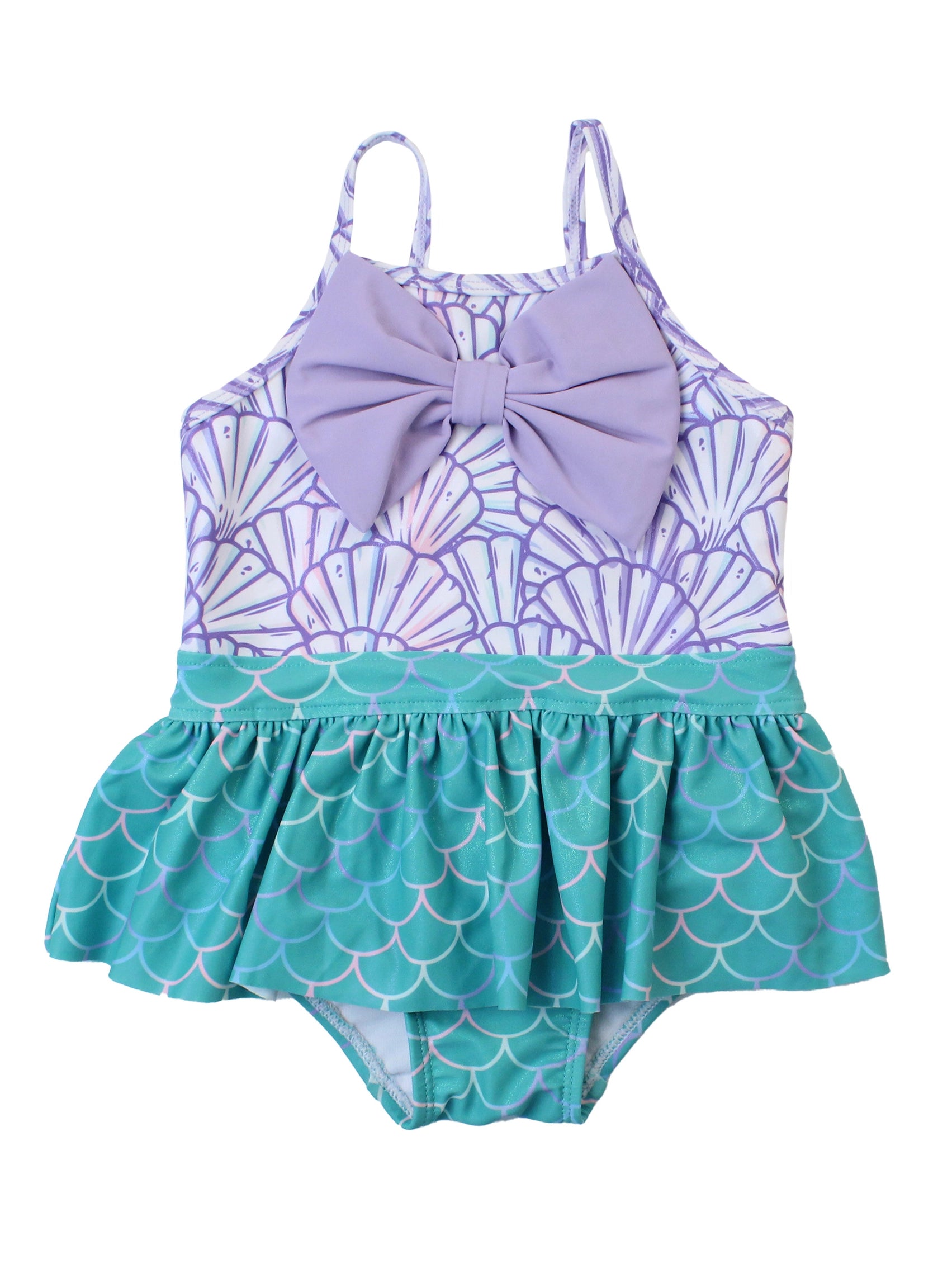 MERMAID BOW SKIRT ONE PIECE SWIMSUIT