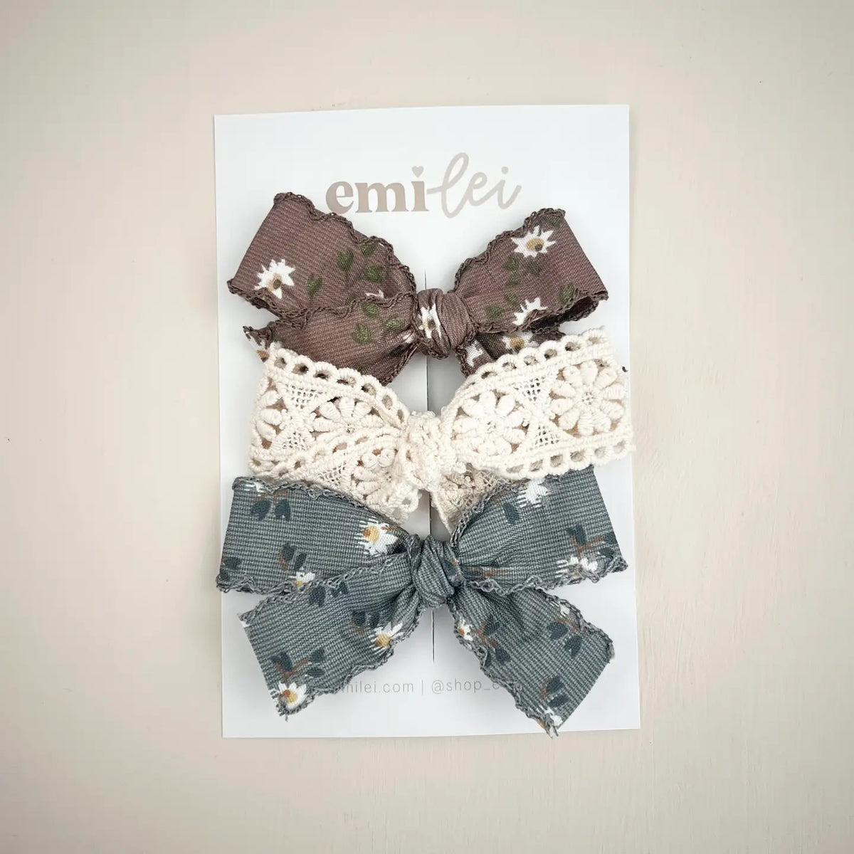 FALL FLORALS BOW CLIPS