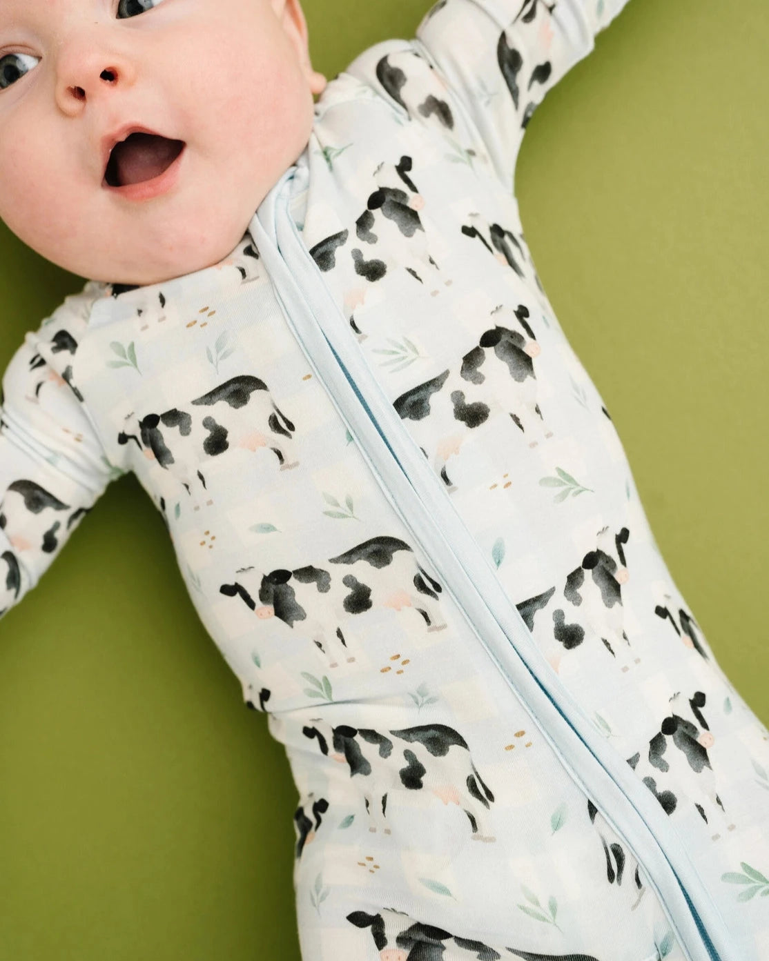 DAIRY COW BAMBOO ONESIE