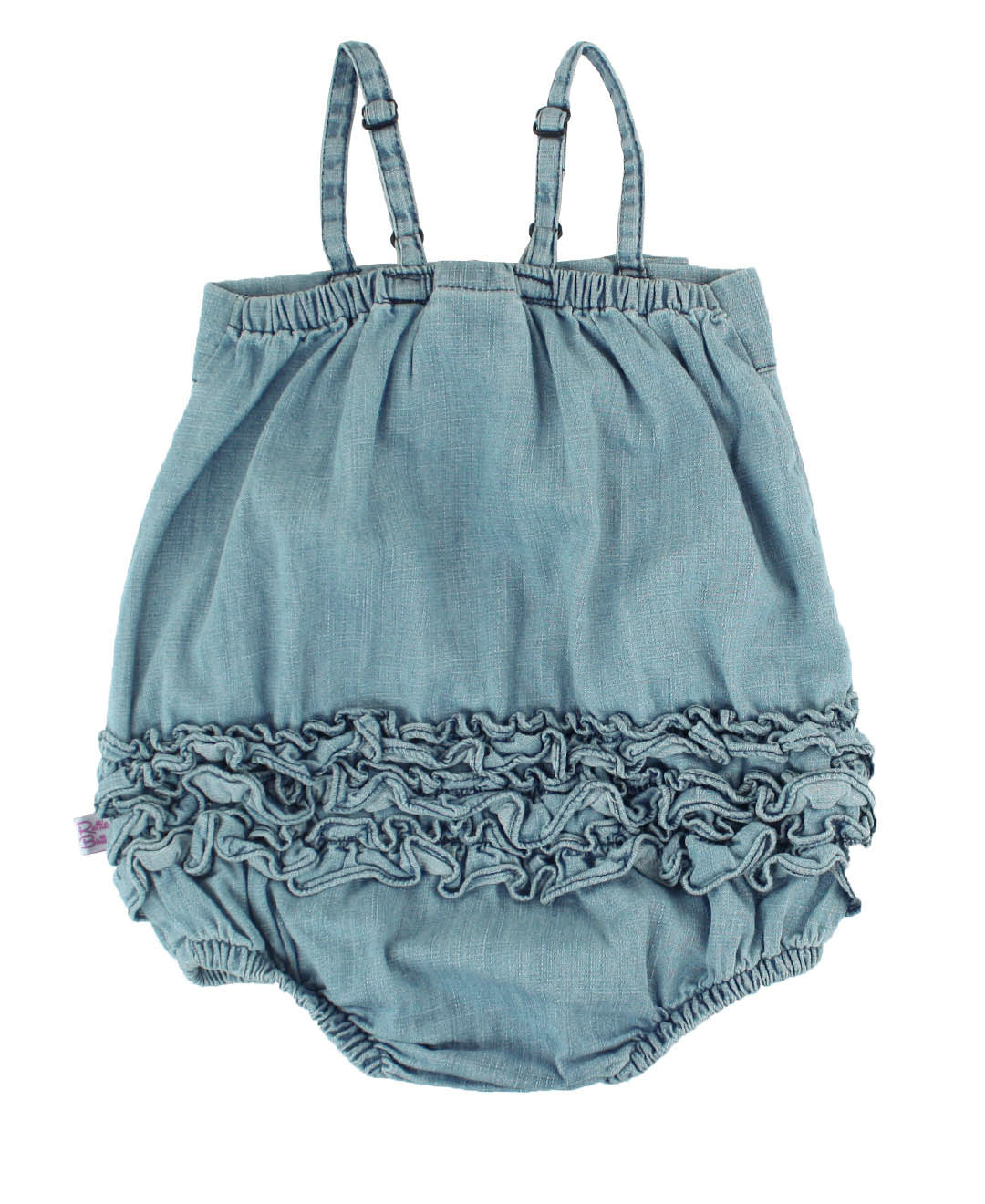 LIGHT WASH DENIM BOW BUBBLE