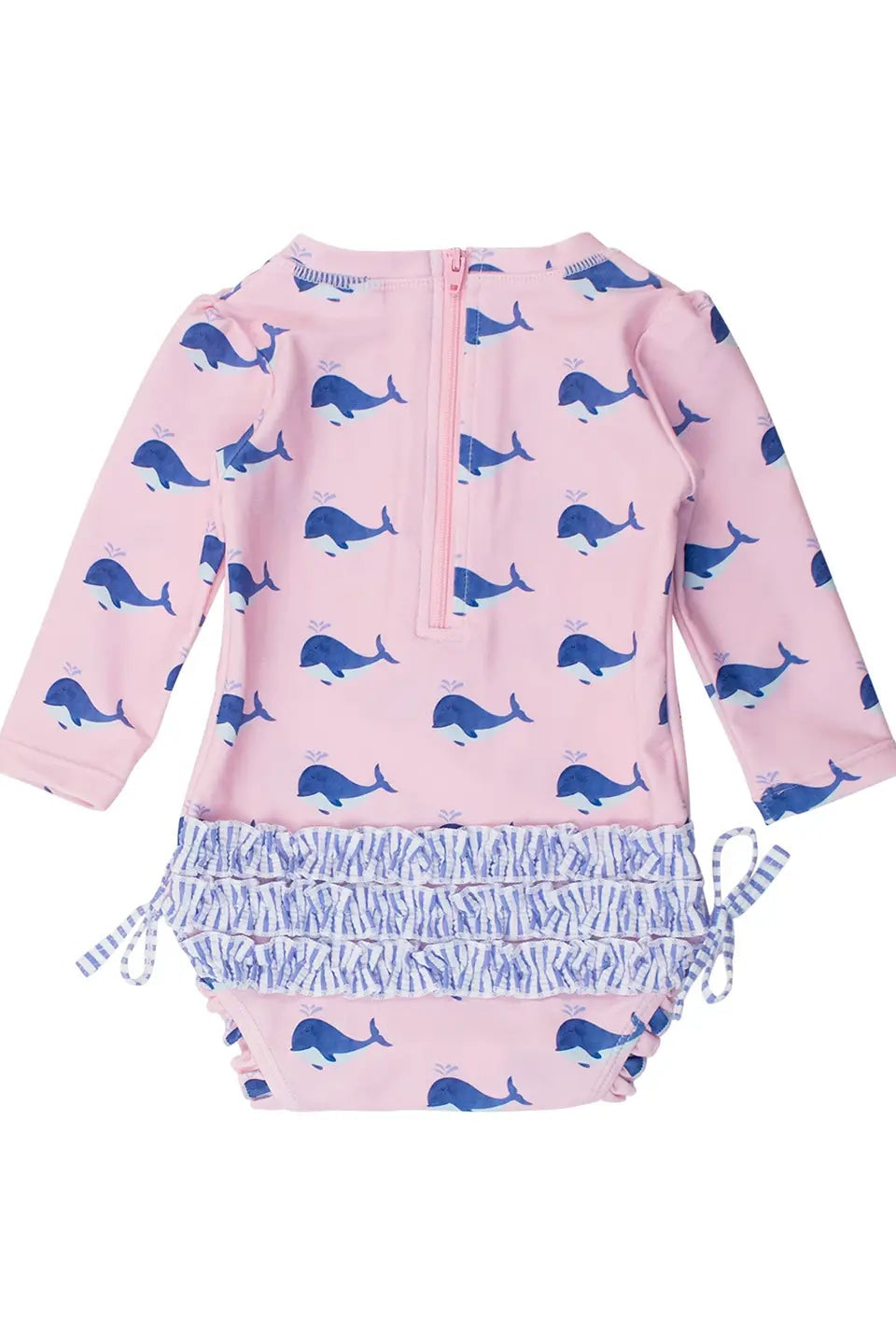PINK WHALE FRIENDS LONG SLEEVE RASH GUARD