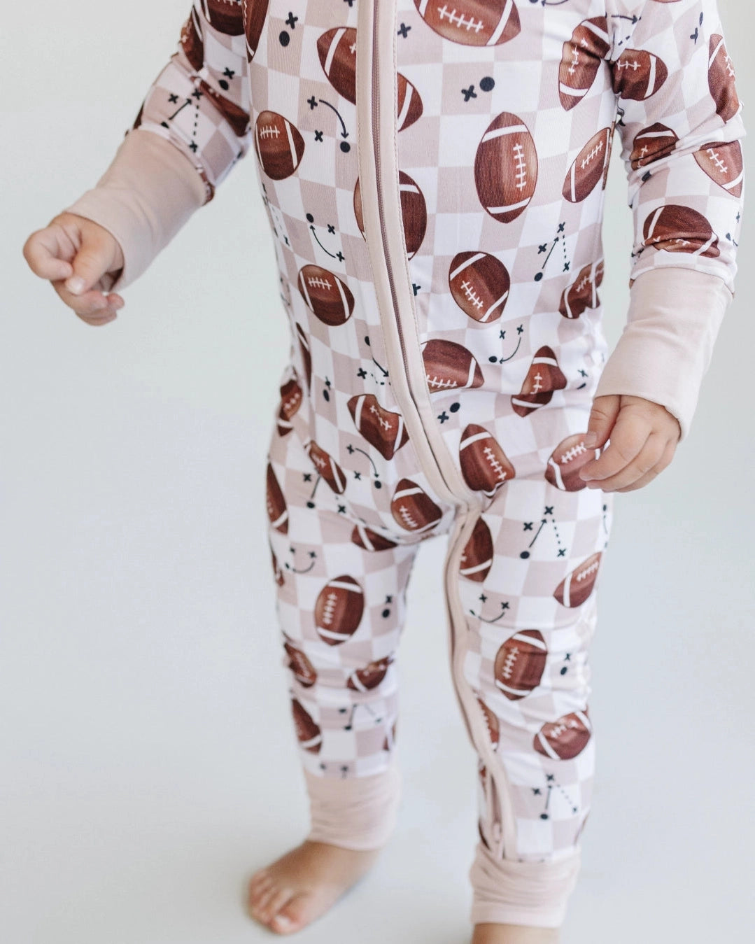 FOOTBALL BAMBOO ONESIE