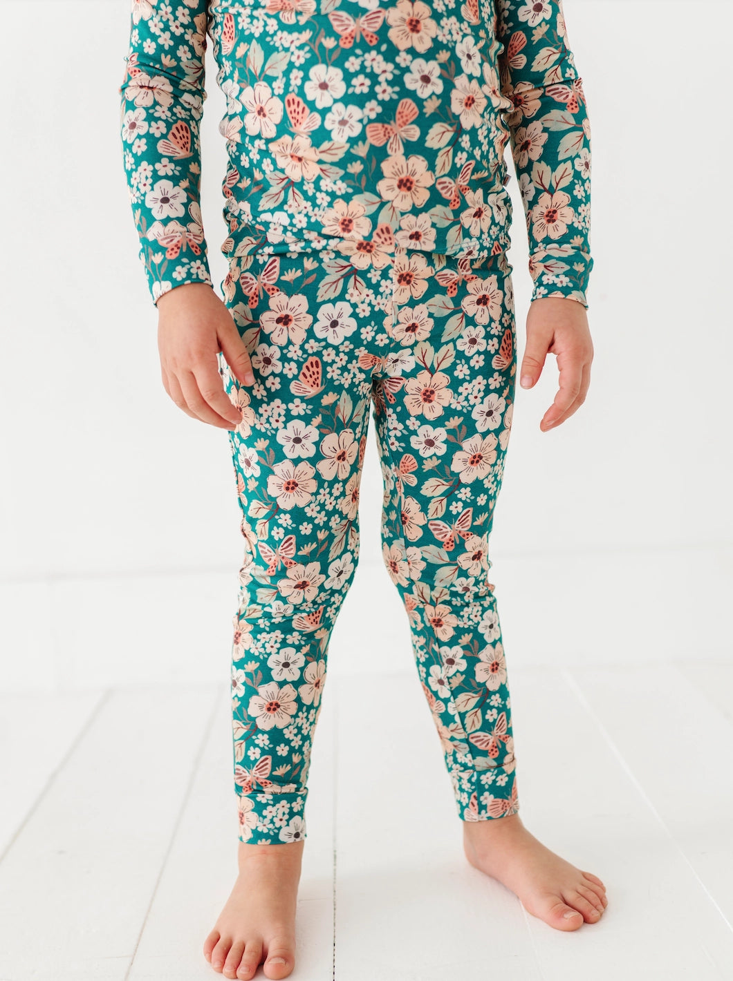 KIDS BAMBOO PAJAMAS - JUNIPER