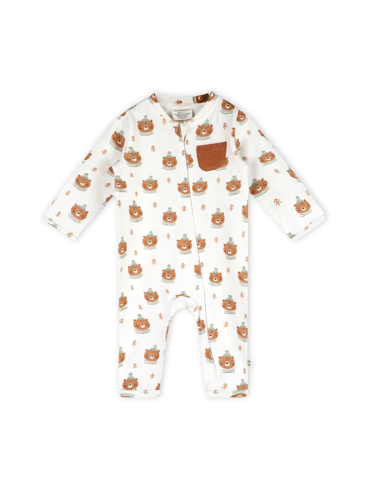BEARS CLASSIC BABY ZIP JUMPSUIT