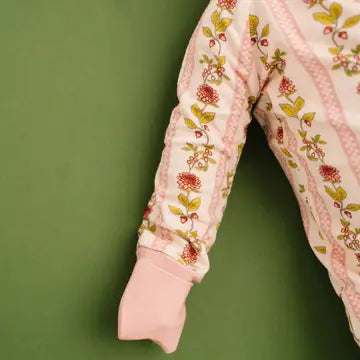 VINTAGE FLORAL STRIPE BAMBOO SLEEPER