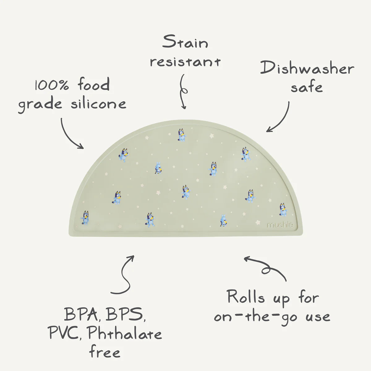 BLUEY X MUSHIE SILICONE PLACEMAT