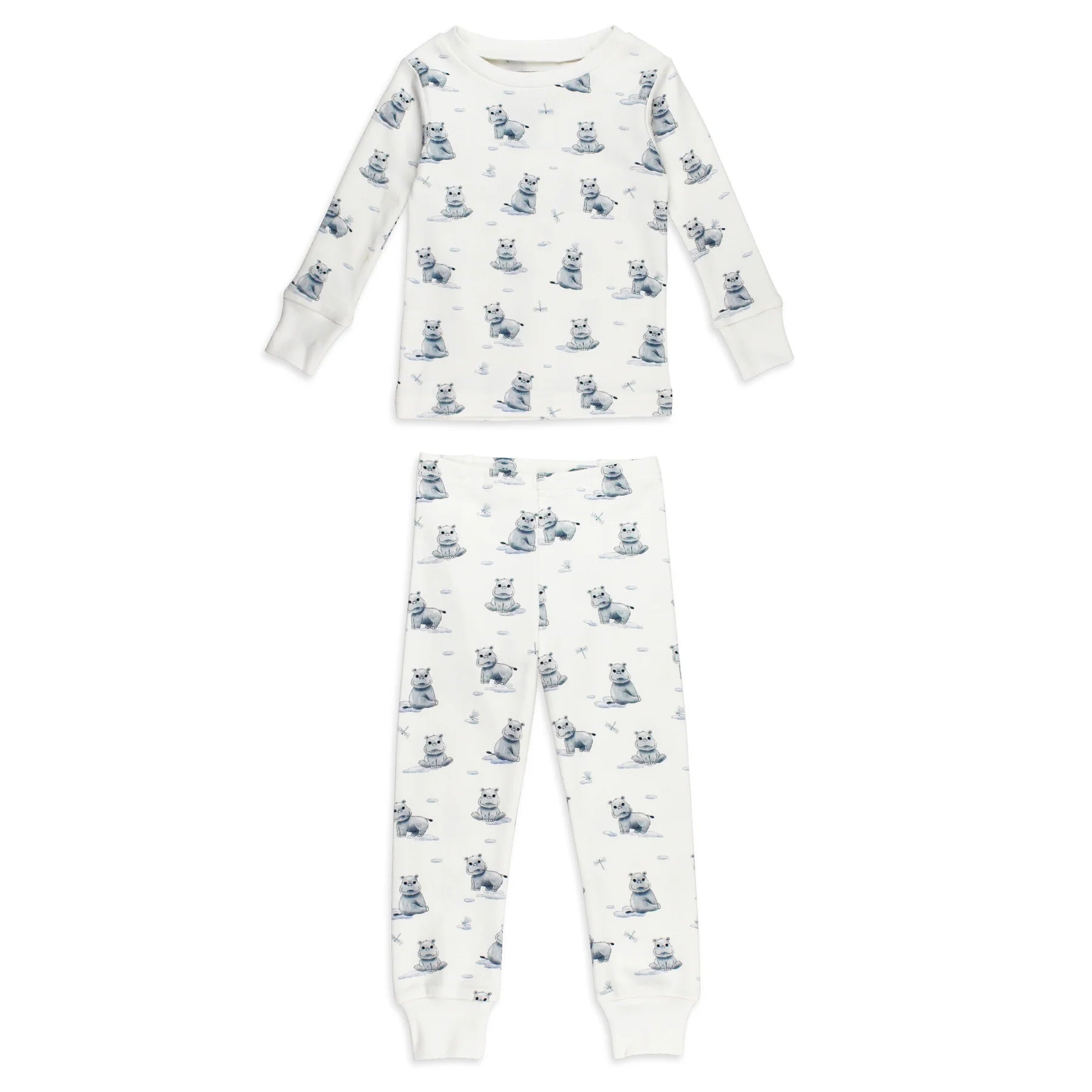 BABY HIPPO PJ SET - ORGANIC COTTON