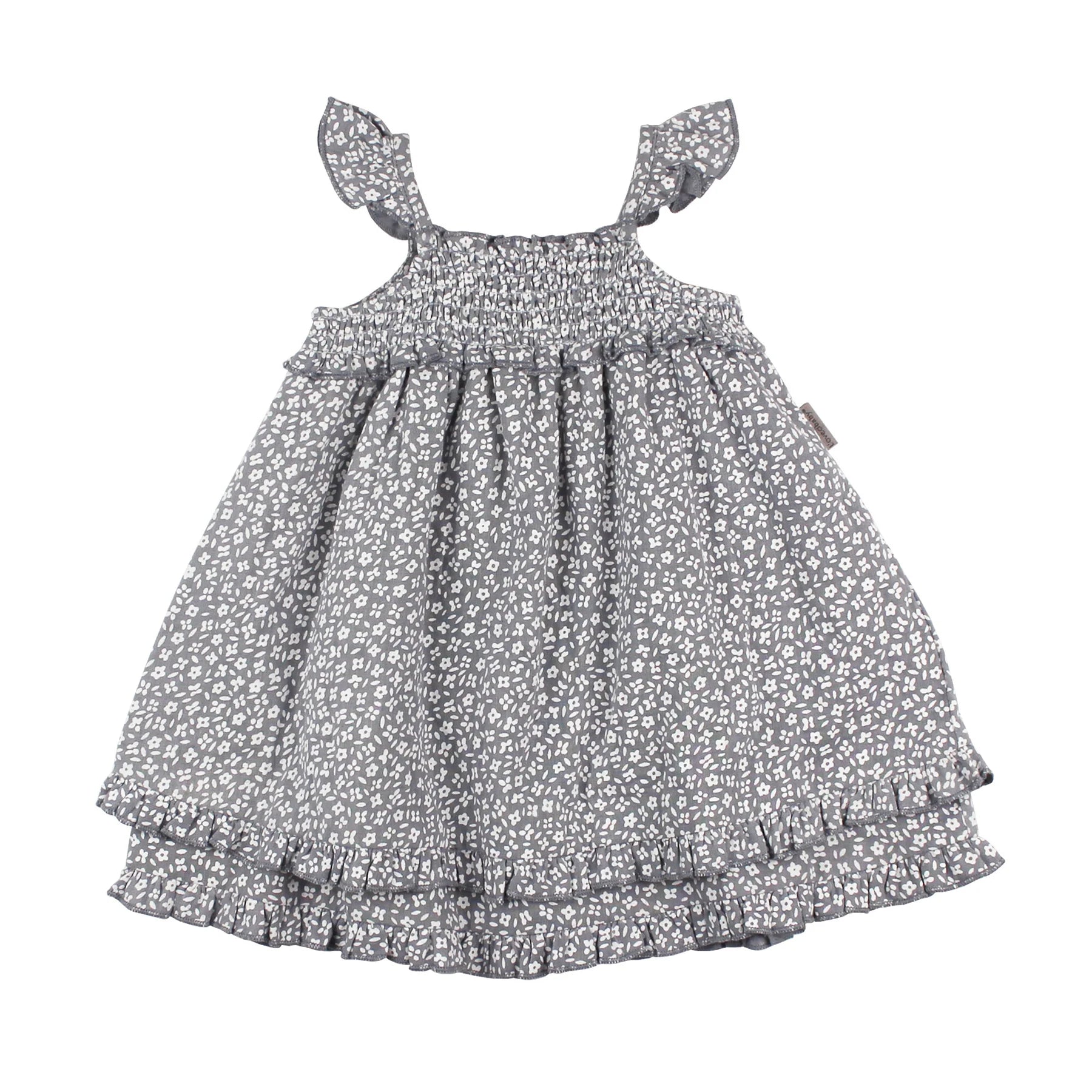 BLUEBERRY FLORAL MUSLIN SUMMER DRESS