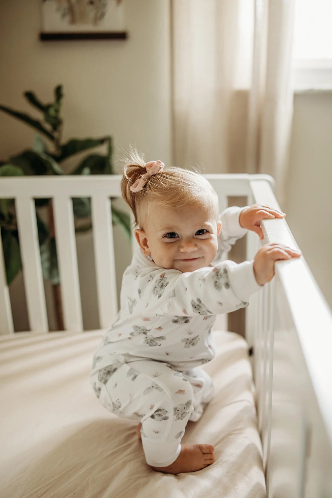 BABY ELEPHANT FOOTLESS ROMPER