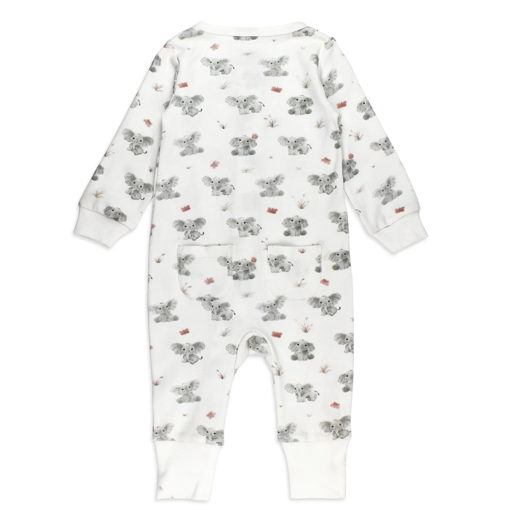 BABY ELEPHANT FOOTLESS ROMPER
