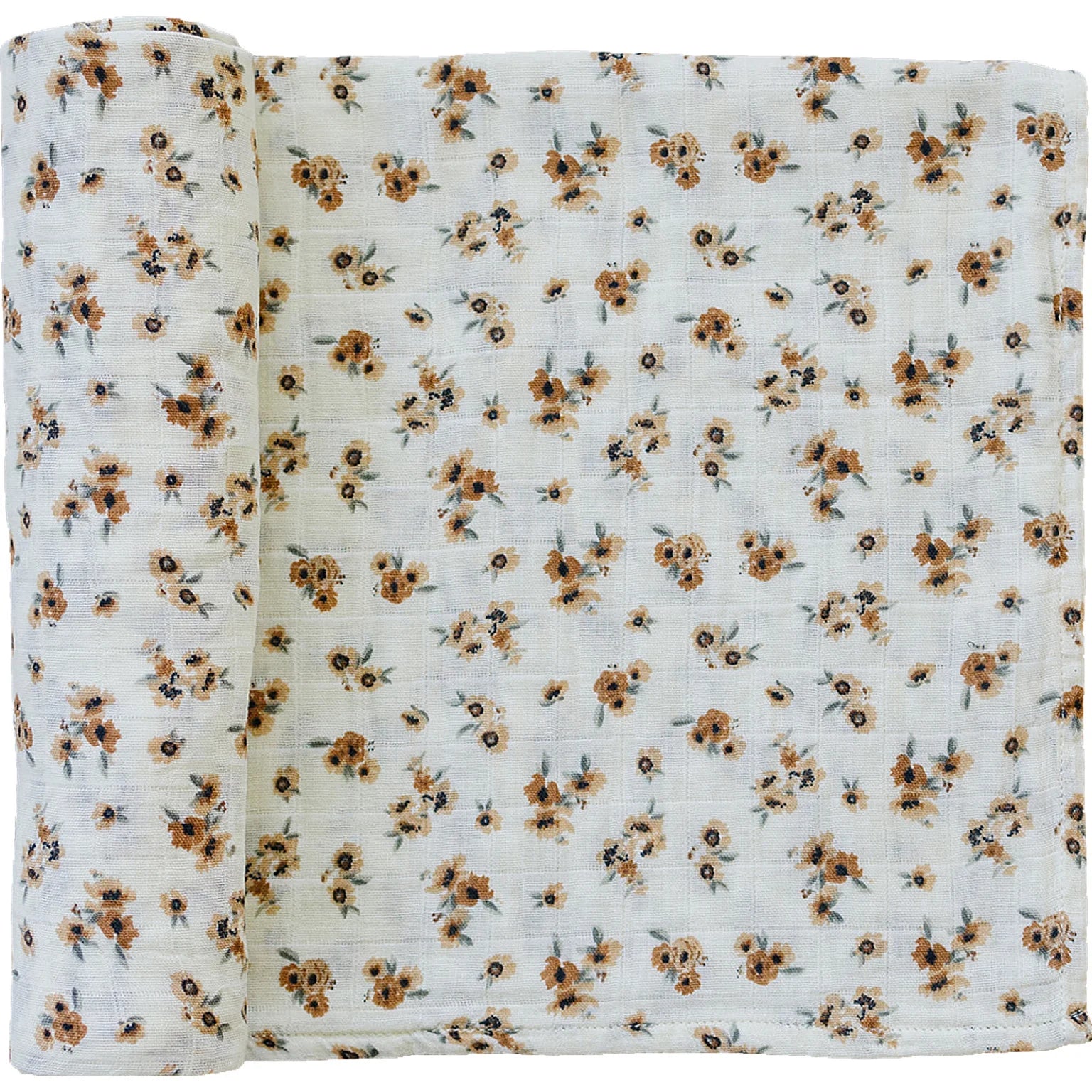 AUTUMN BLOOM MUSLIN SWADDLE BLANKET