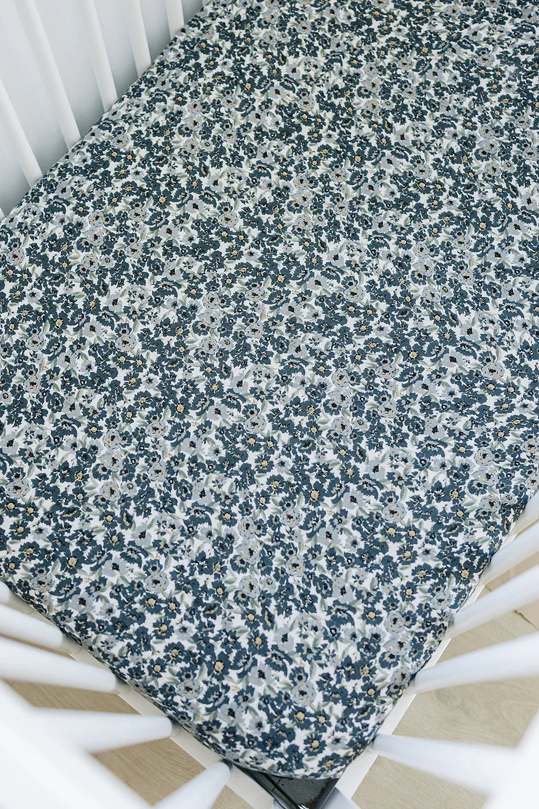 LIBERTY FLORAL MUSLIN CRIB SHEET