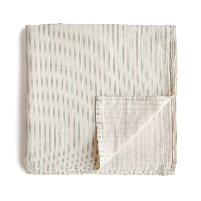 ORGANIC COTTON MUSLIN SWADDLE BLANKET - PRINT