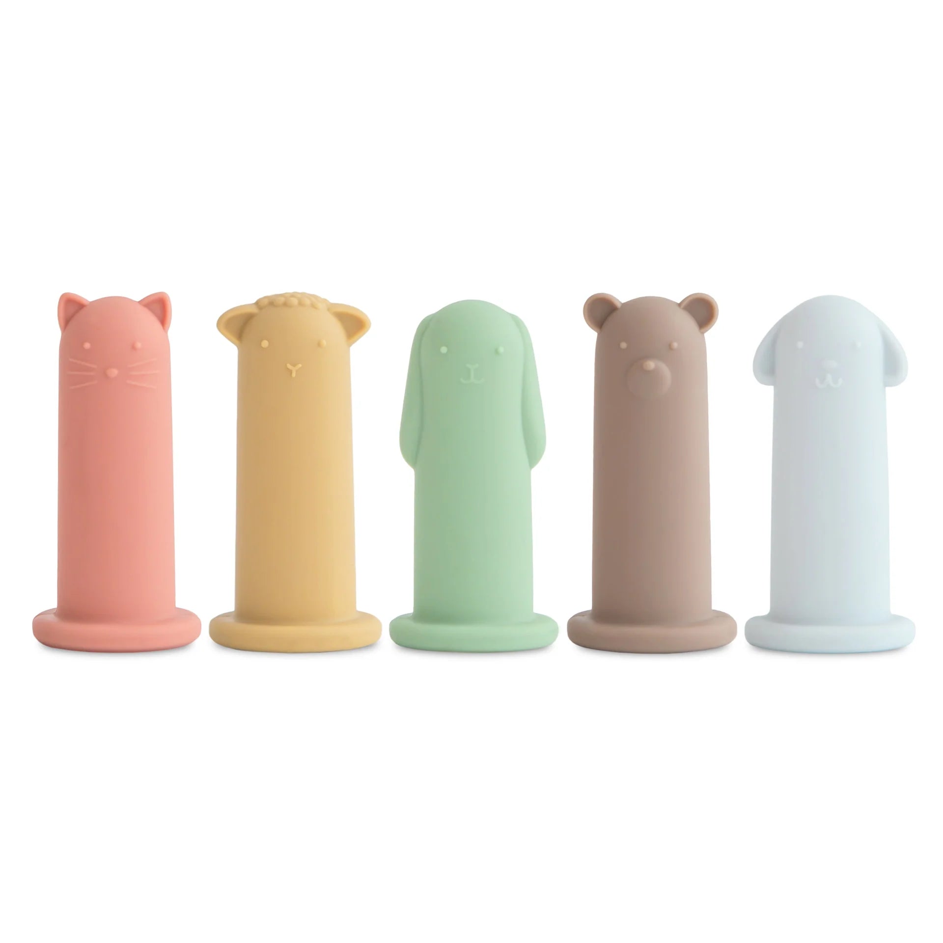 SILICONE ANIMAL FINGER PUPPETS