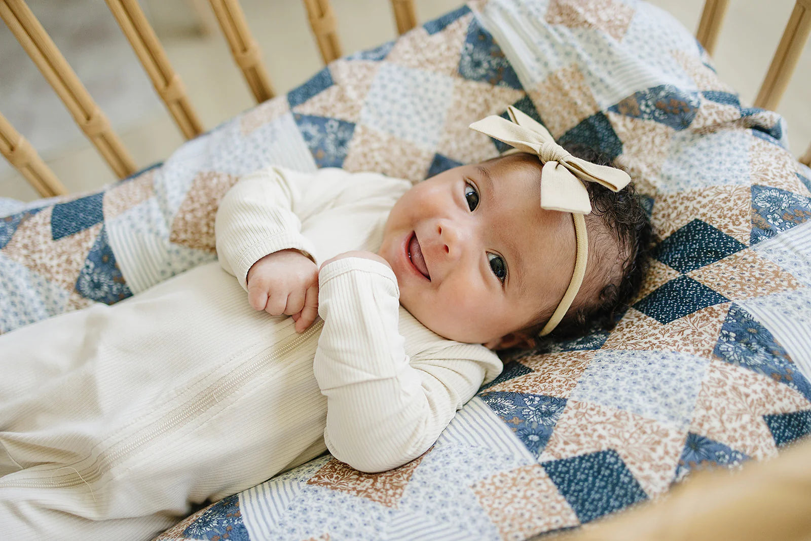 PATCHWORK MUSLIN SWADDLE BLANKET
