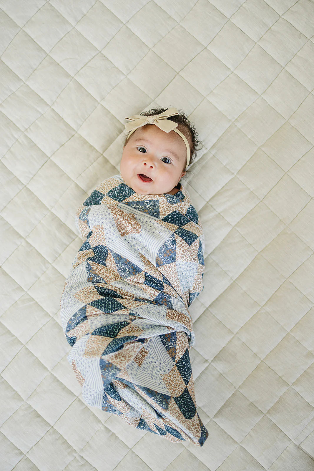PATCHWORK MUSLIN SWADDLE BLANKET
