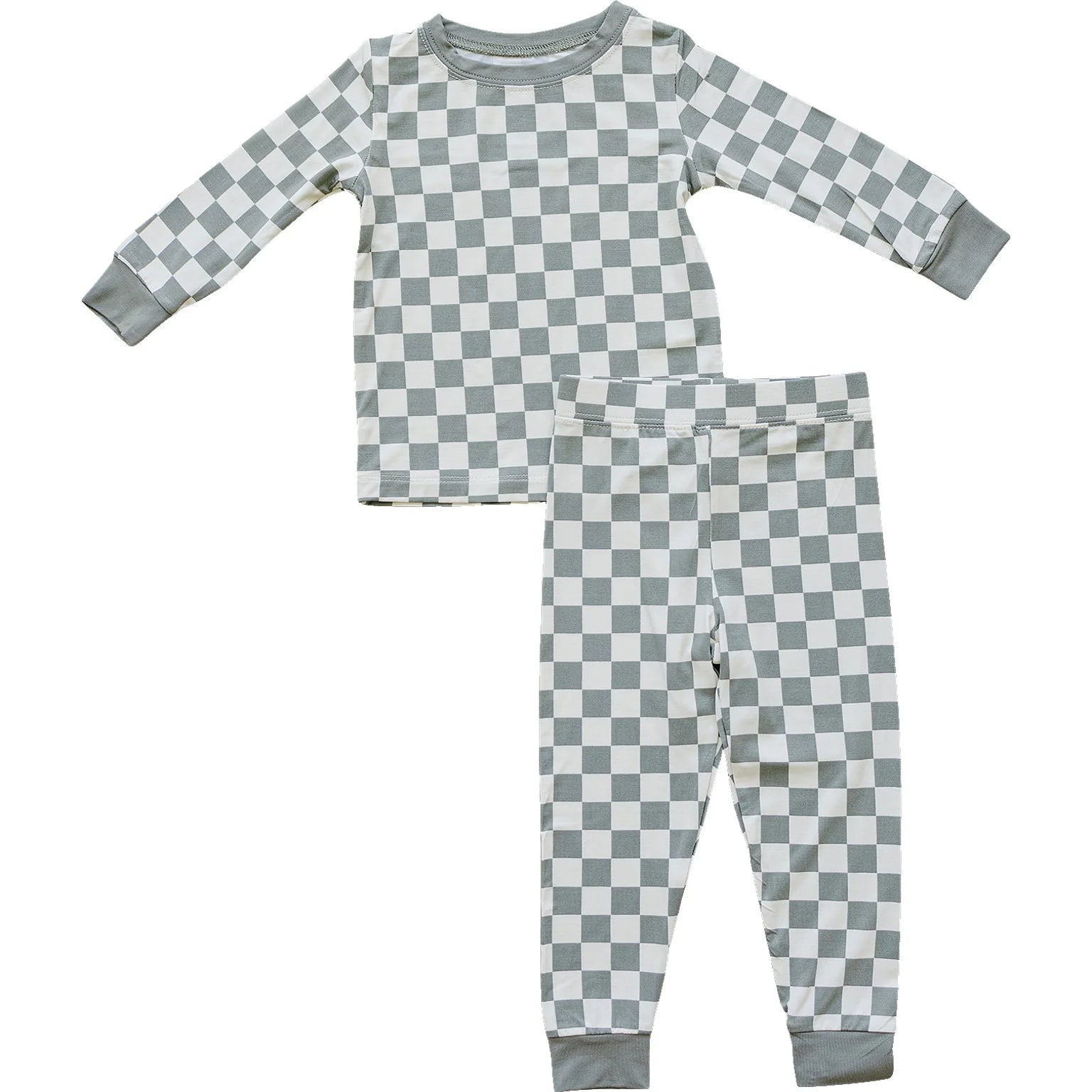 GREEN CHECKERED BAMBOO COZY SET