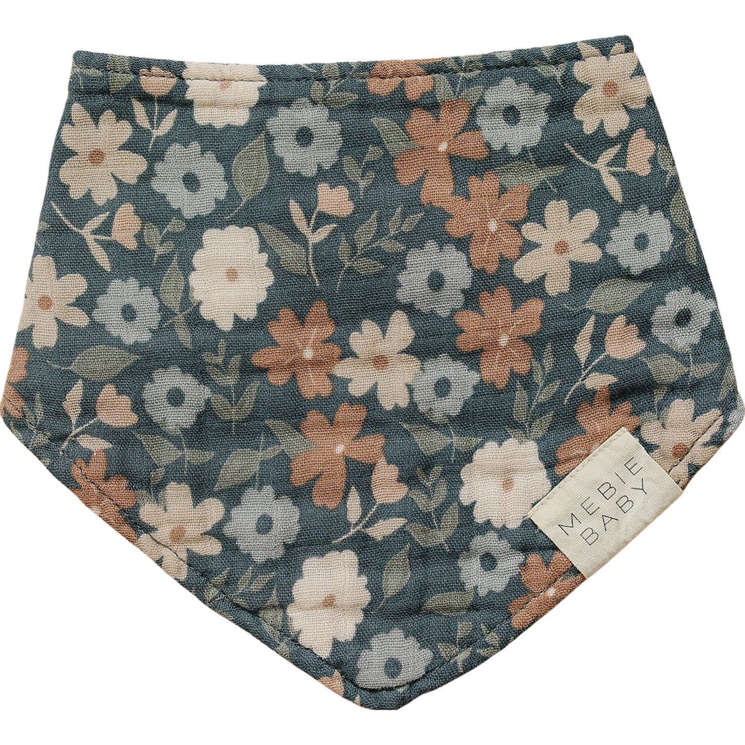 MIDNIGHT FLORAL MUSLIN BIB