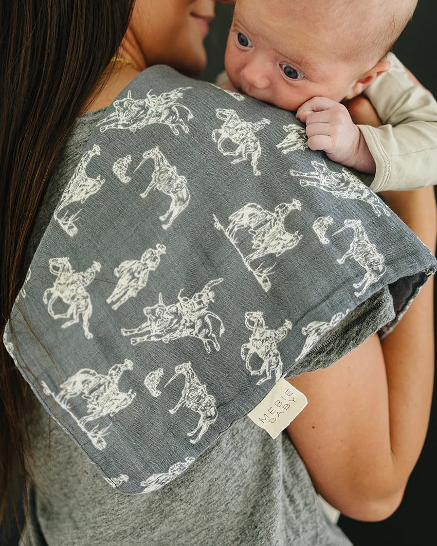 WILD WEST MUSLIN BURP CLOTH