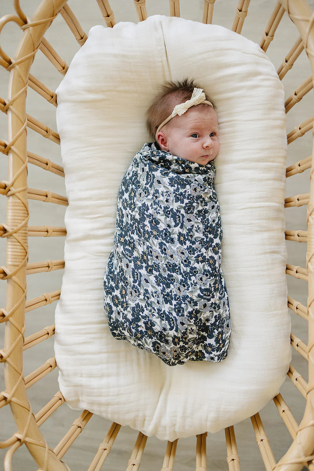LIBERTY FLORAL MUSLIN SWADDLE