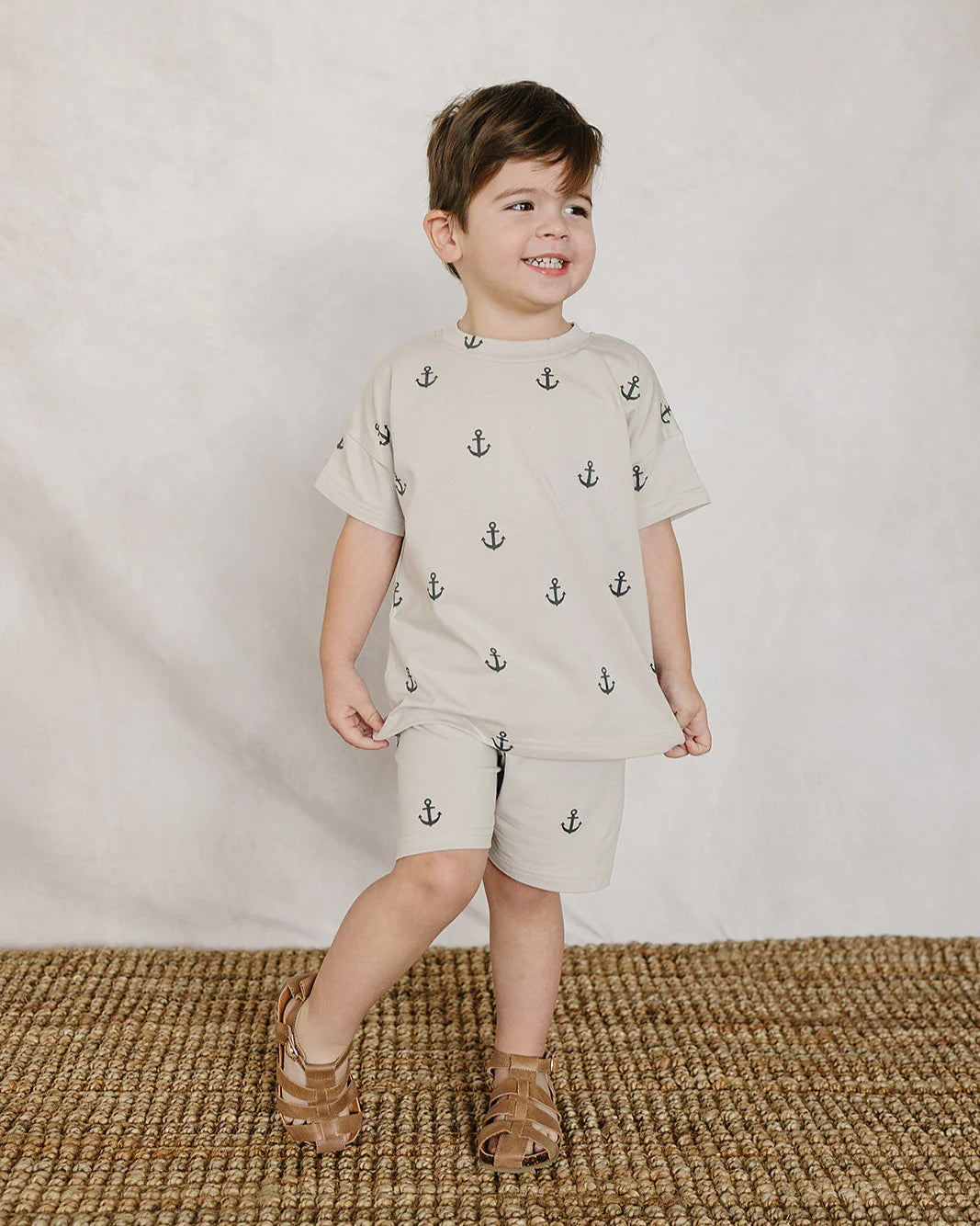 ANCHORS BUTTON SHORT SET