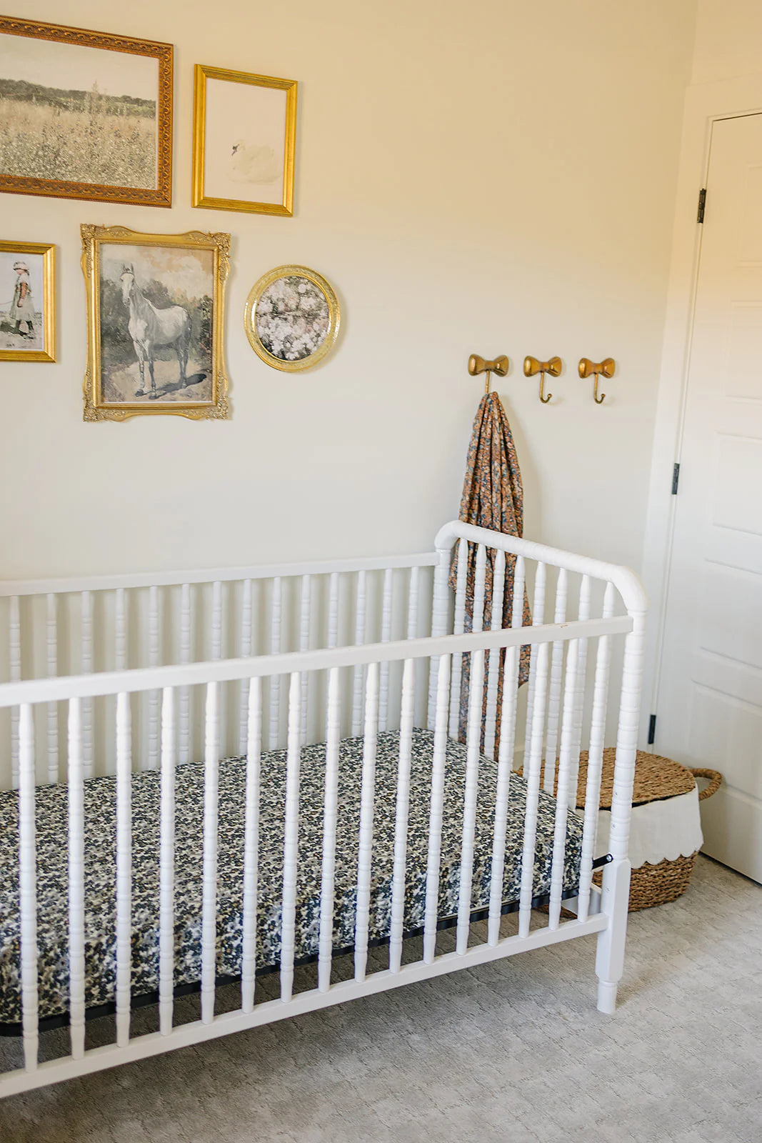 LIBERTY FLORAL MUSLIN CRIB SHEET