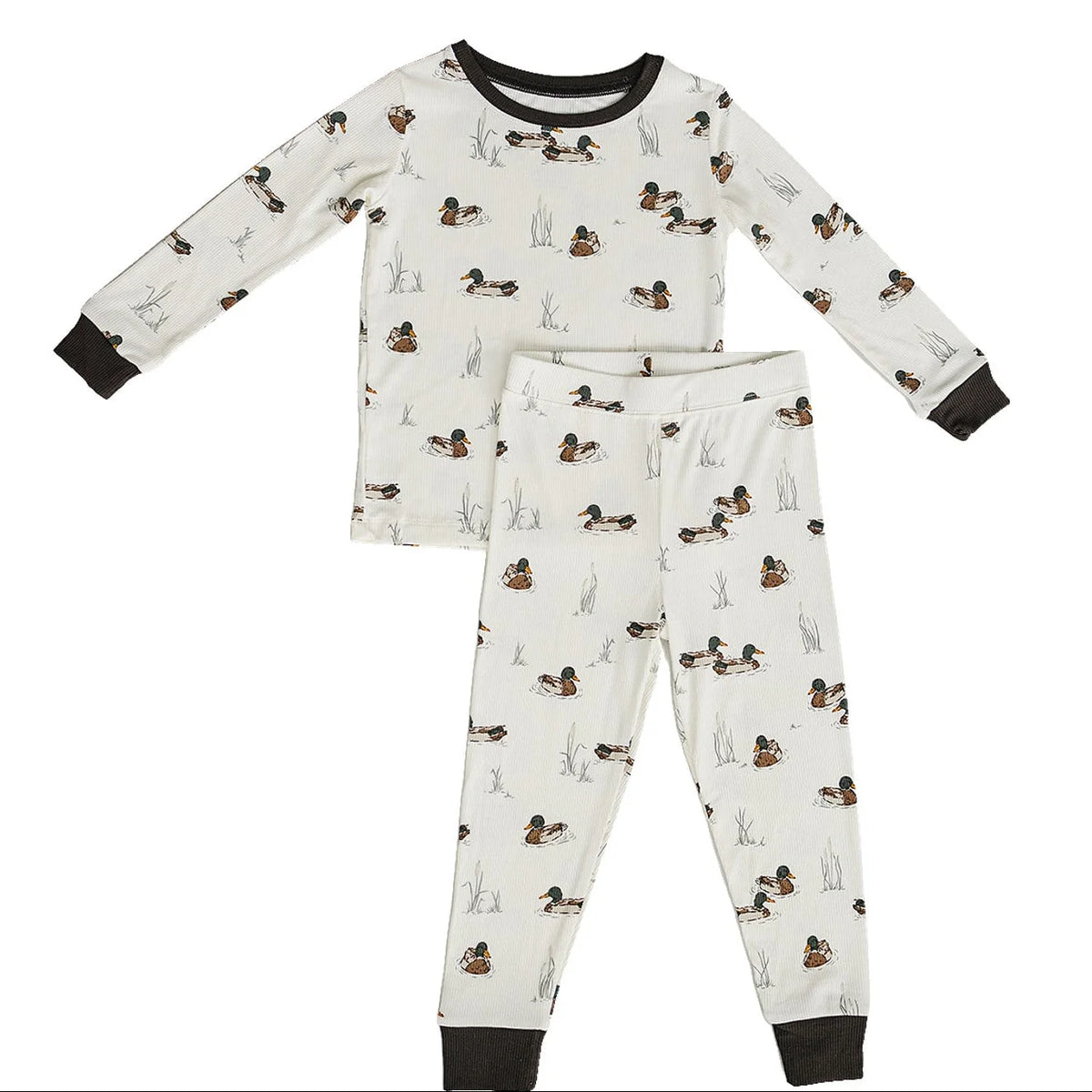 DUCKS RIBBED BAMBOO COZY SET