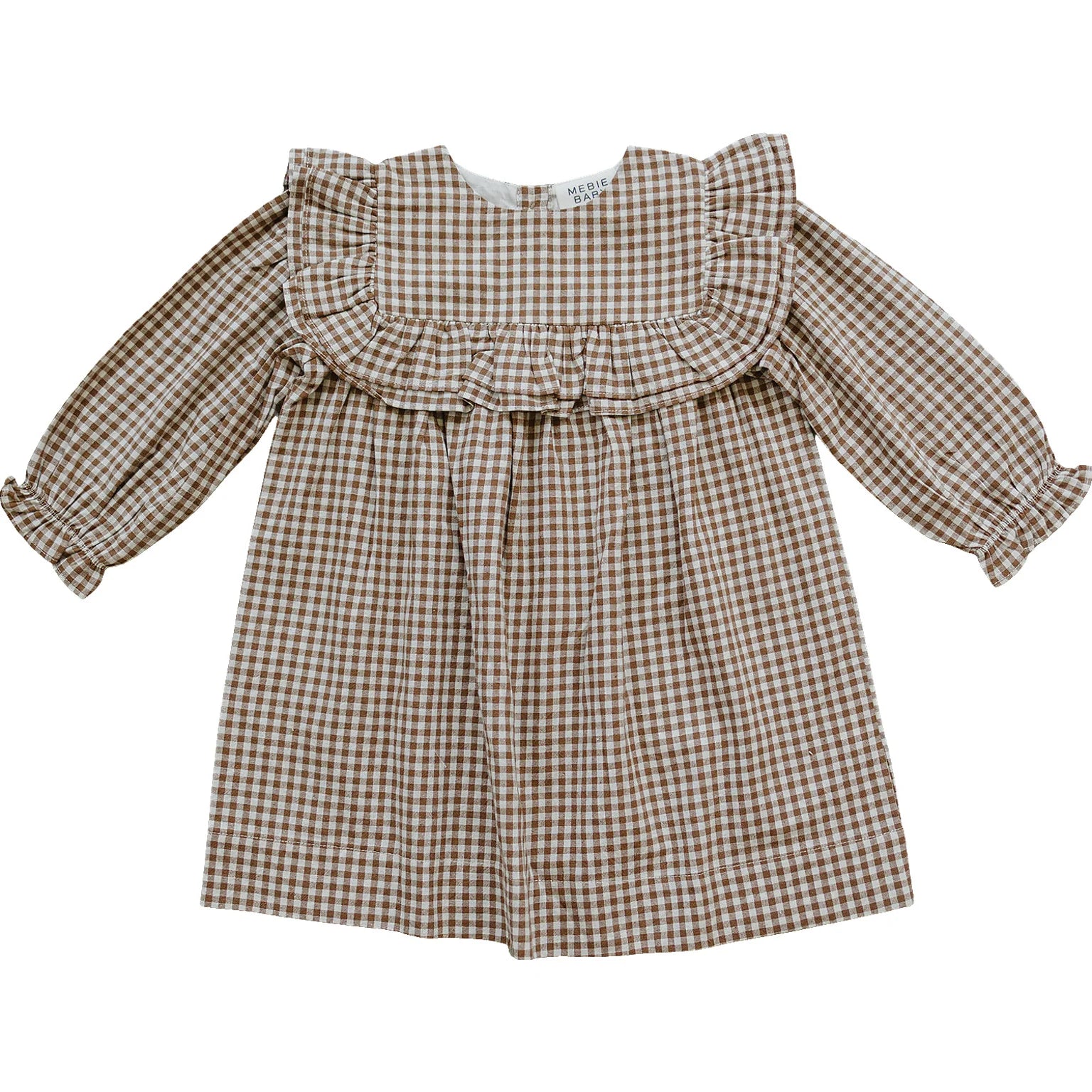 GINGHAM RUFFLE DRESS
