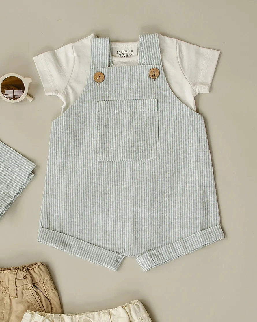 GREEN STRIPE OVERALLS