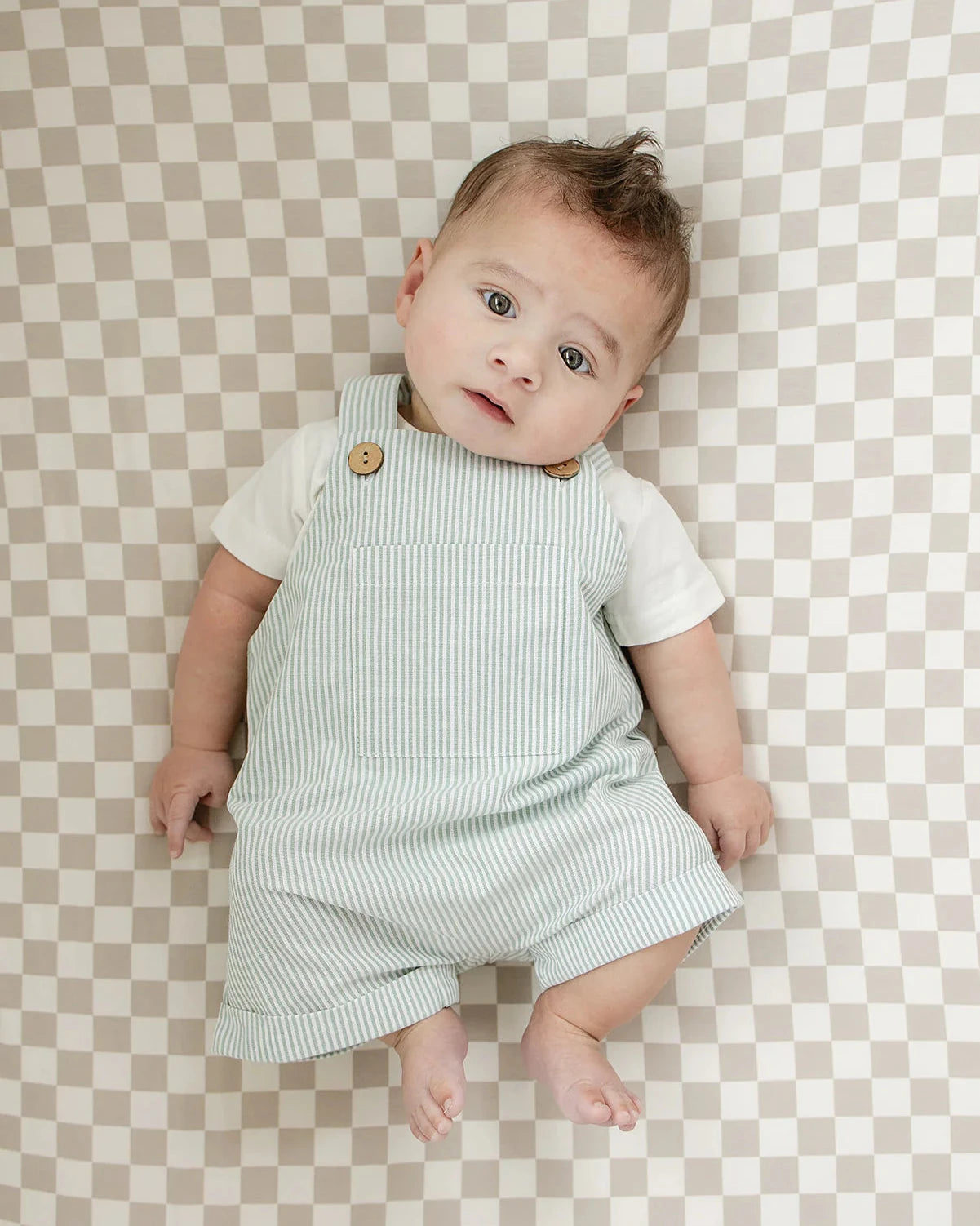 GREEN STRIPE OVERALLS