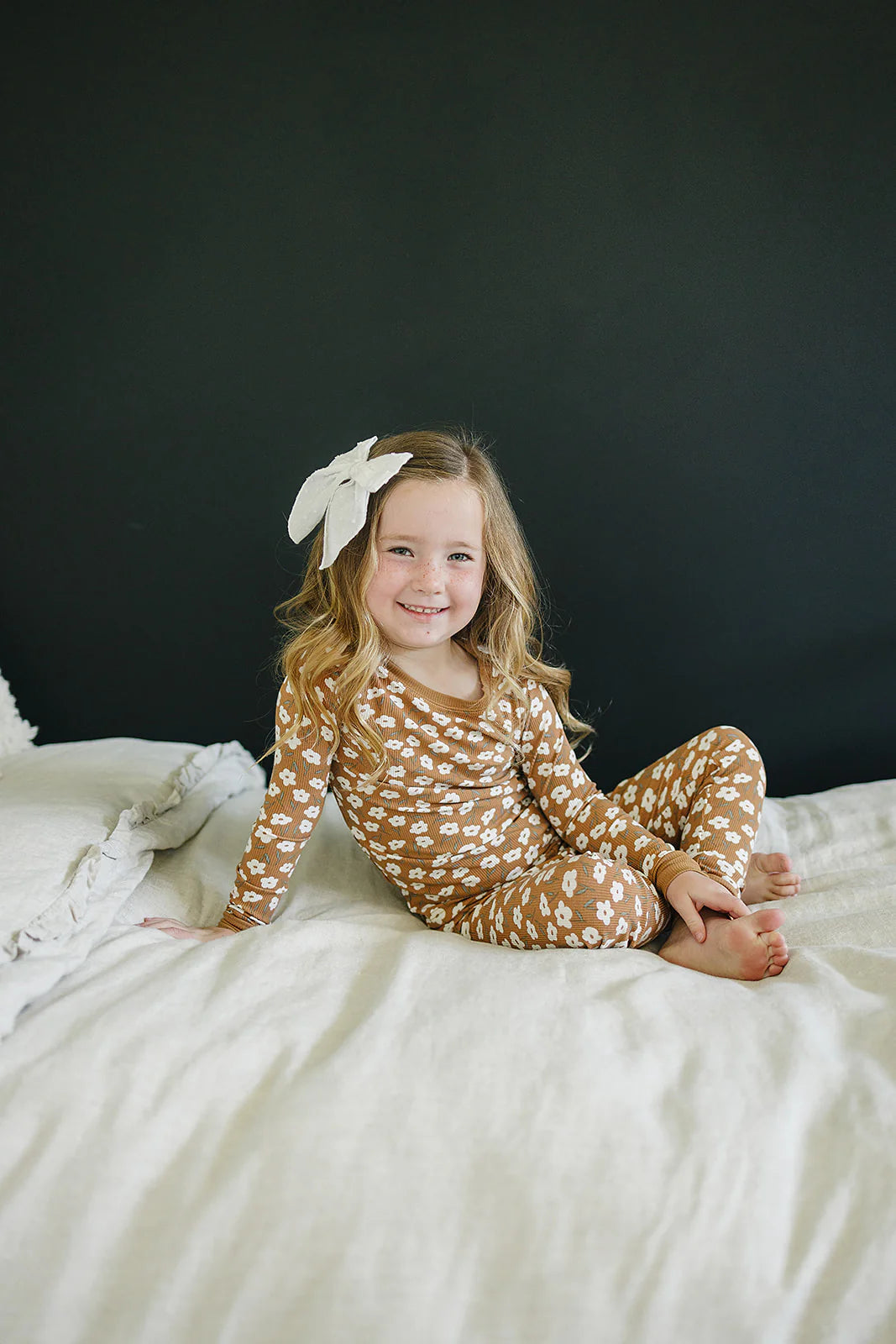 MUSTARD FLORAL BAMBOO COZY SET