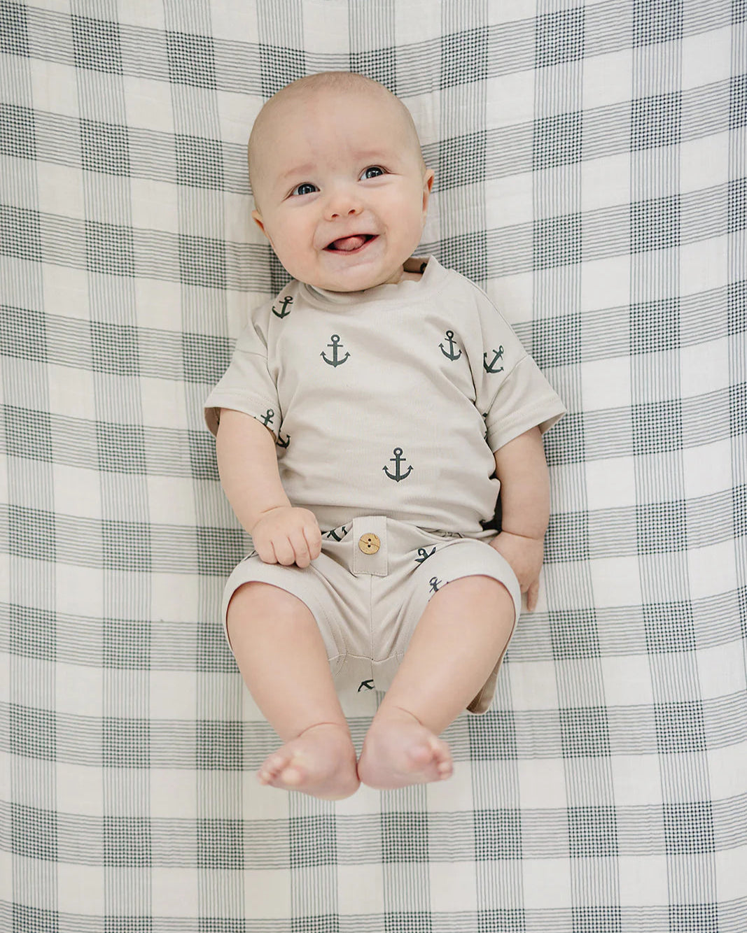 ANCHORS BUTTON SHORT SET