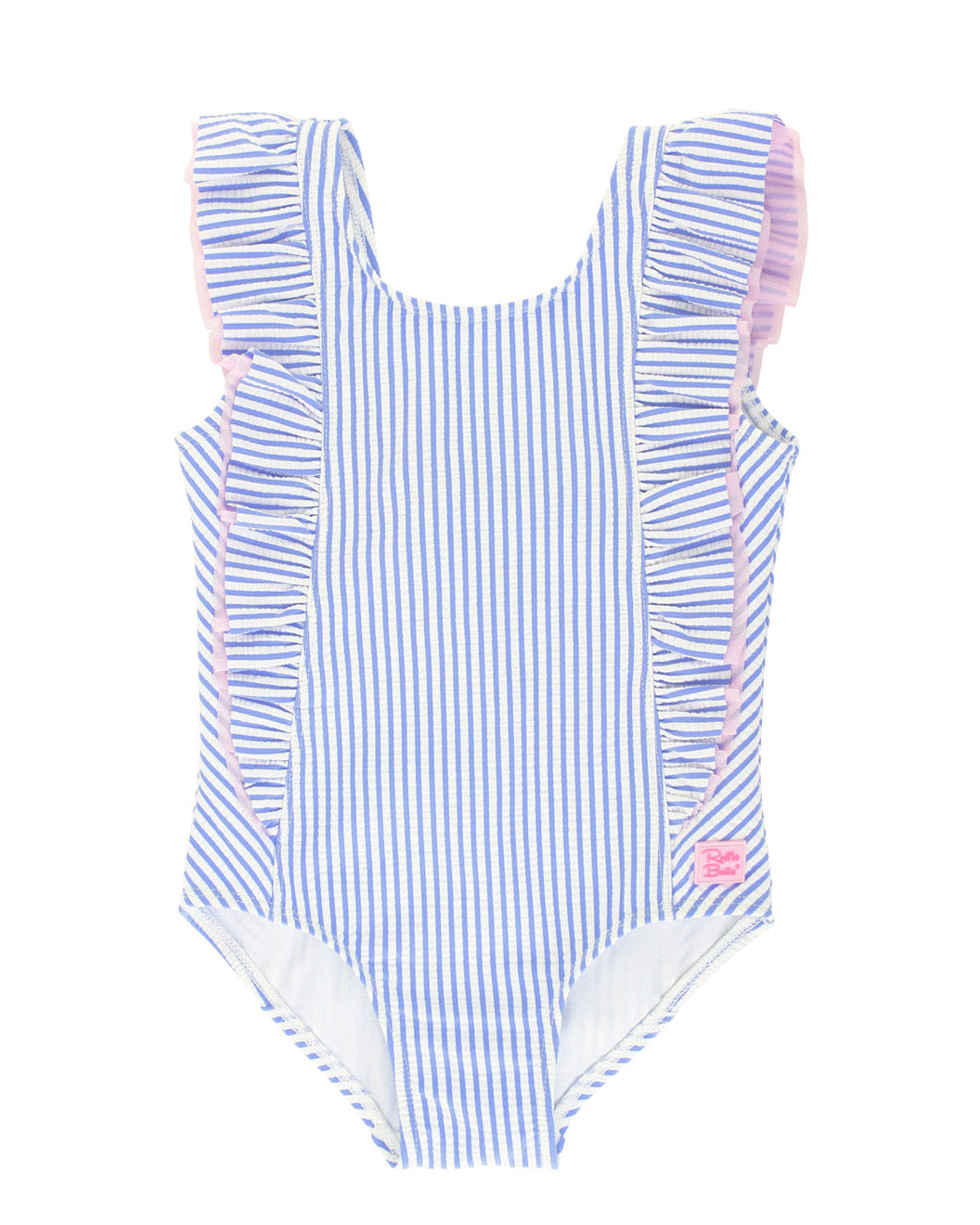 GIRLS WATERFALL SEERSUCKER BIKINI