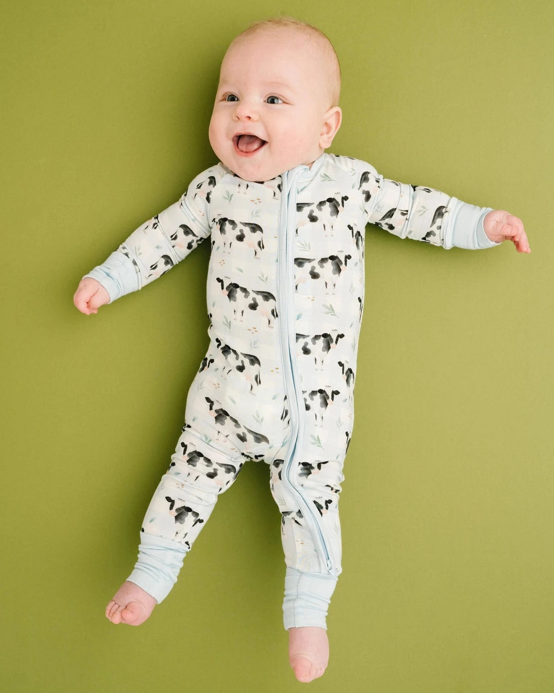 DAIRY COW BAMBOO ONESIE