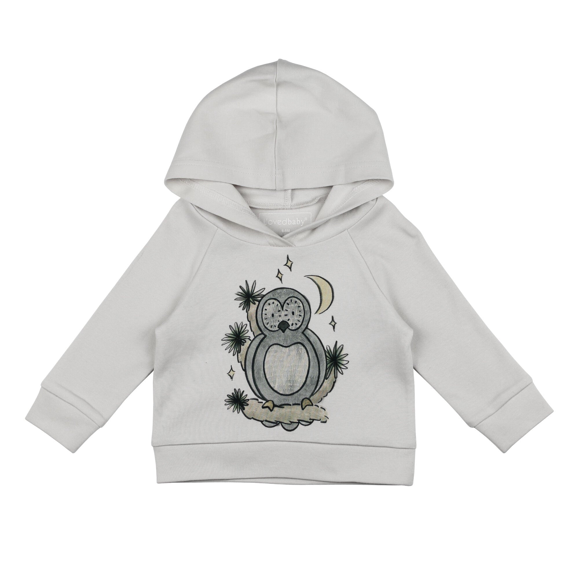 KIDS ORGANIC HOODIE - OWL HOO?