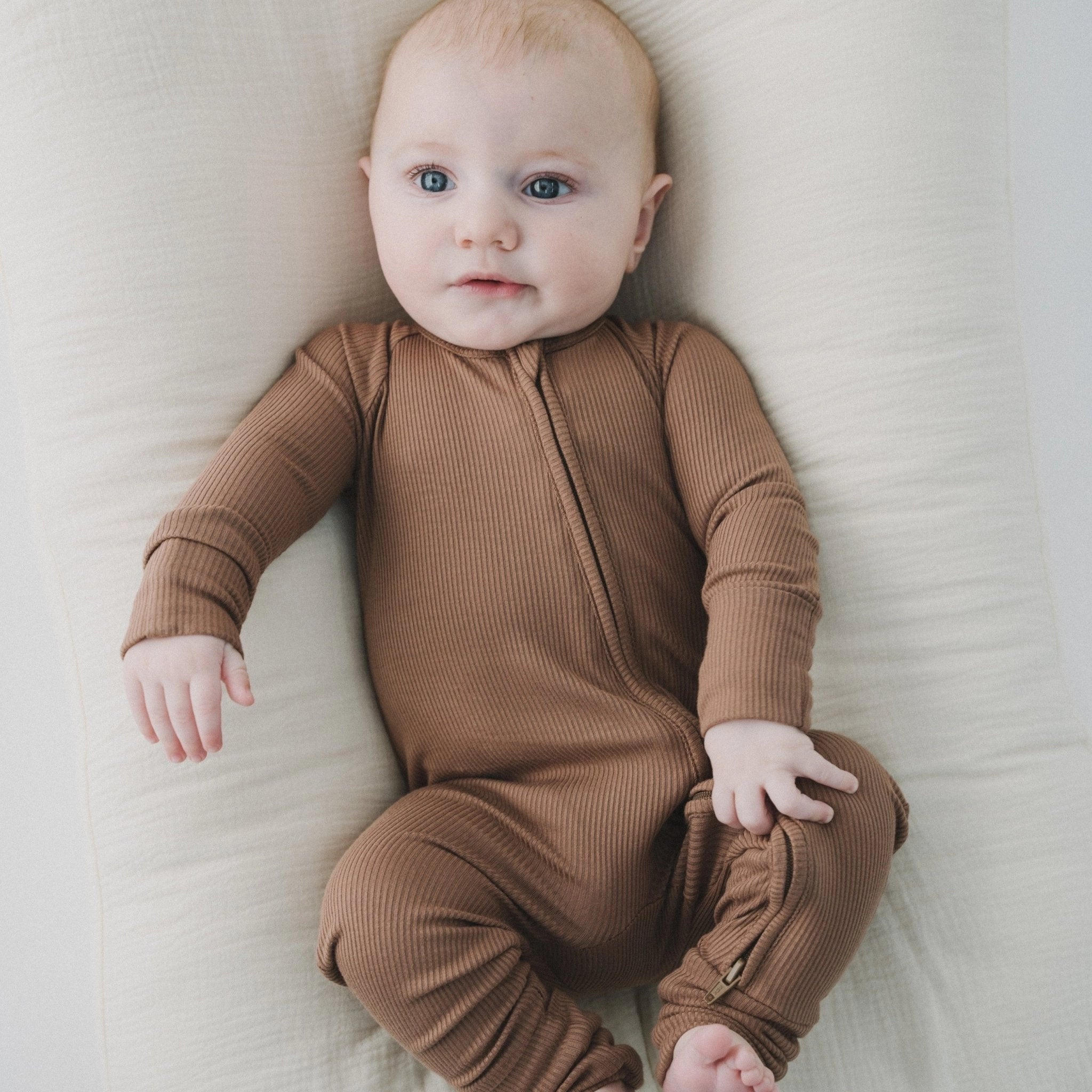 MOCHA ZIPPER ROMPER