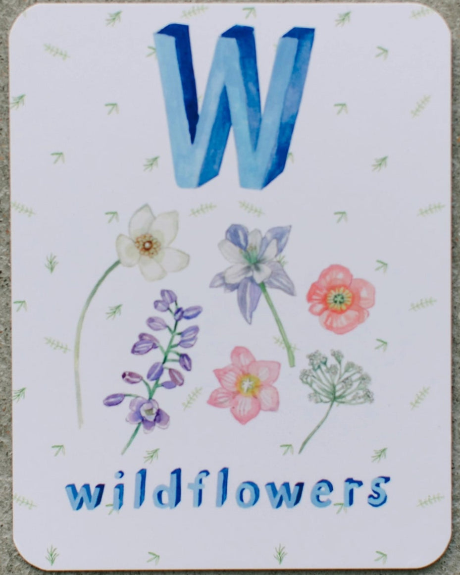 CAMPING THEMED ABC FLASHCARDS